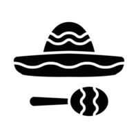 cinco de mayo vector glyph icoon voor persoonlijk en reclame gebruiken.