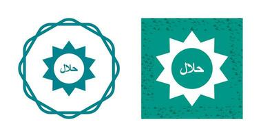 halal sticker vector icoon