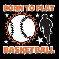 basketbal citaat typografie t overhemd grafisch ontwerp vector