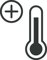 thermometer geneeskunde icoon symbool beeld vector. illustratie van de temperatuur verkoudheid en heet meten gereedschap ontwerp afbeelding.eps 10 vector