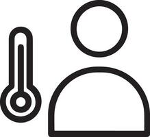 thermometer geneeskunde icoon symbool beeld vector. illustratie van de temperatuur verkoudheid en heet meten gereedschap ontwerp afbeelding.eps 10 vector