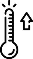 thermometer geneeskunde icoon symbool beeld vector. illustratie van de temperatuur verkoudheid en heet meten gereedschap ontwerp afbeelding.eps 10 vector