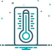 thermometer geneeskunde icoon symbool beeld vector. illustratie van de temperatuur verkoudheid en heet meten gereedschap ontwerp afbeelding.eps 10 vector