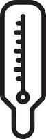 thermometer geneeskunde icoon symbool beeld vector. illustratie van de temperatuur verkoudheid en heet meten gereedschap ontwerp afbeelding.eps 10 vector