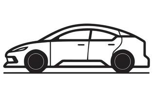 elektrisch voertuig auto vector icoon schets, auto vector schets tekening