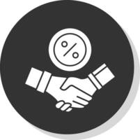 handdruk vector icoon ontwerp