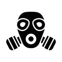 gas- masker vector glyph icoon voor persoonlijk en reclame gebruiken.