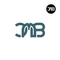 brief cmb monogram logo ontwerp vector