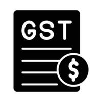 gst vector glyph icoon voor persoonlijk en reclame gebruiken.