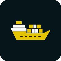 lading schip vector icoon ontwerp