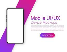 icoon met mobiel ui en ux ontwerp Aan rood achtergrond voor web ontwerp. app koppel sjabloon. vector