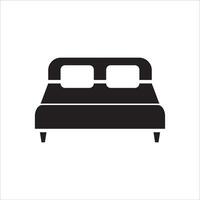 bed icoon vector illustratie symbool