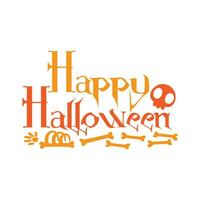 gelukkig halloween vector typografie ontwerp