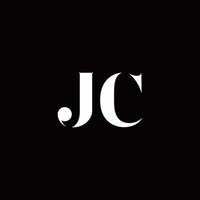 jc logo brief eerste logo ontwerpen sjabloon vector