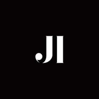 ji logo brief eerste logo ontwerpen sjabloon vector