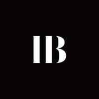 ib logo brief eerste logo ontwerpen sjabloon vector