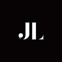 jl logo brief eerste logo ontwerpen sjabloon vector