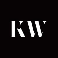 kv logo brief eerste logo ontwerpen sjabloon vector