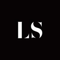 ls logo brief eerste logo ontwerpen sjabloon vector