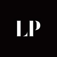 lp logo brief eerste logo ontwerpen sjabloon vector