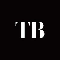 tb logo brief eerste logo ontwerpen sjabloon vector