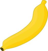 een banaan geïsoleerd Aan wit achtergrond. vector illustratie.