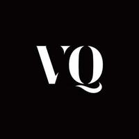 vq logo brief eerste logo ontwerpen sjabloon vector