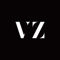 vz logo brief eerste logo ontwerpen sjabloon vector