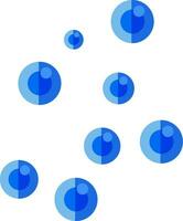 illustratie van blauw bubbels. vector