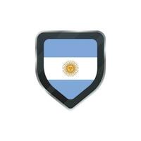 illustratie van schild gemaakt door Argentinië vlag. vector