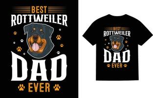 rottweiler hond t-shirt ontwerp vector