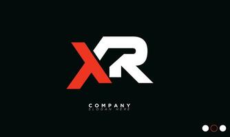 xr alfabet brieven initialen monogram logo rx, X en r vector