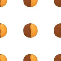 patroon eigengemaakt koekje verschillend smaak in gebakje biscuit vector