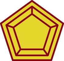 Pentagon vector icoon ontwerp