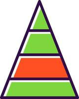 piramide vector icoon ontwerp