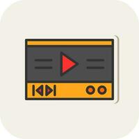 video speler vector icoon ontwerp