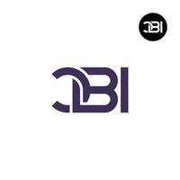 brief cbi monogram logo ontwerp vector