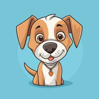 hond vector schattig hond tekenfilm symbool