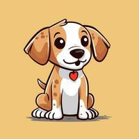 hond vector schattig hond tekenfilm symbool