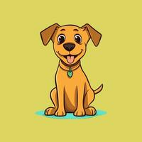 hond vector schattig hond tekenfilm symbool