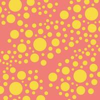 roze en geel abstract dots patroon geschikt voor kleding stof het drukken vector