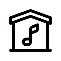 huis muziek- icoon. vector icoon voor uw website, mobiel, presentatie, en logo ontwerp.