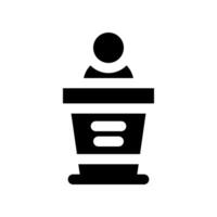 podium glyph icoon. vector icoon voor uw website, mobiel, presentatie, en logo ontwerp.