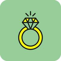 diamant ring vector icoon ontwerp