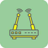 Wifi router vector icoon ontwerp