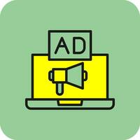 online reclame vector icoon ontwerp