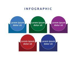 vector blanco bedrijf diagram infographics sjabloon element ontwerp tabel stap door stap