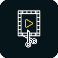 video editor vector icoon ontwerp