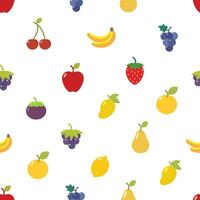 Diversen fruit naadloos patroon vector