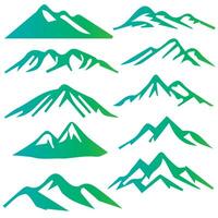berg vector vormen voor logos